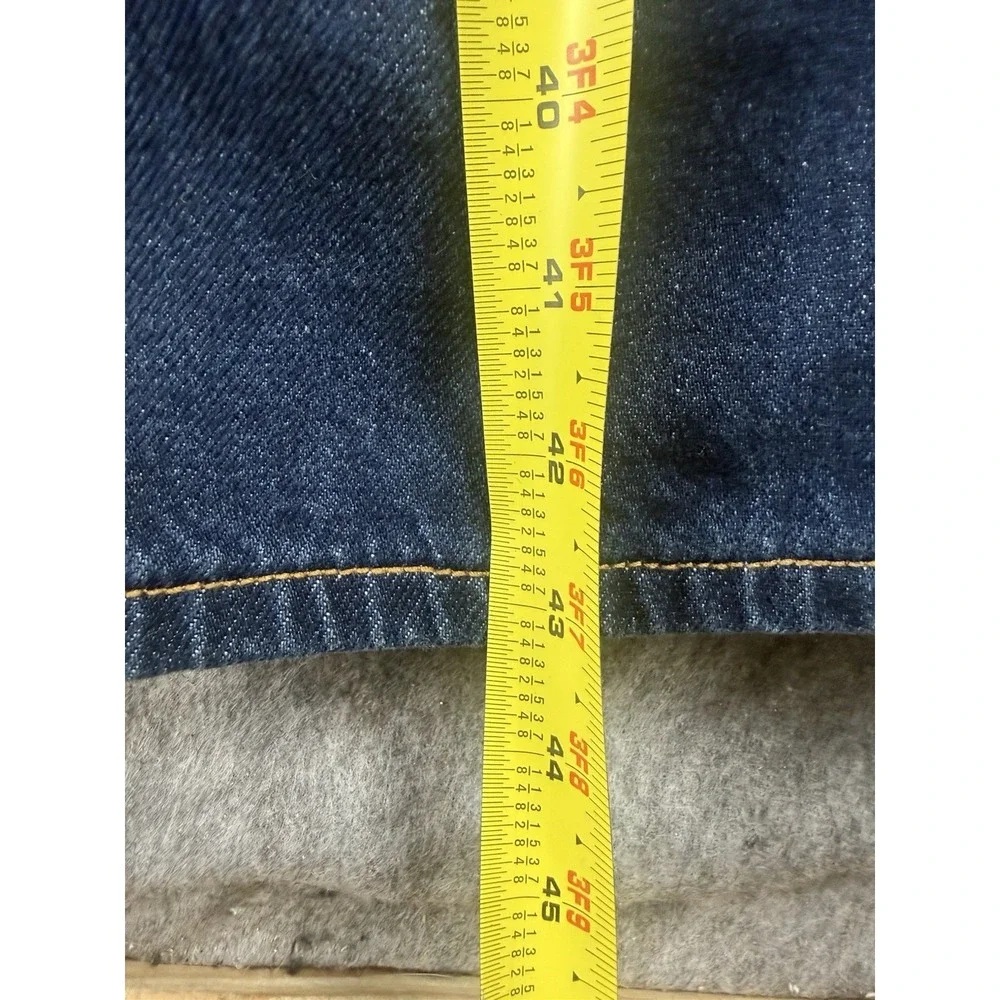 Levi Strauss Vintage Signature Loose Straight Jeans Mens 40X32 Dark Wash Y2k 80s